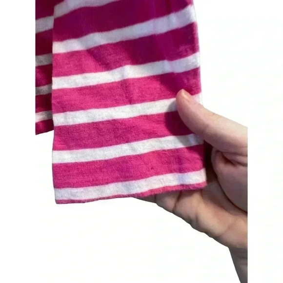 Ralph Lauren Sport Long Sleeve Crew Neck Blouse Pink White Size Medium - Picture 3 of 6